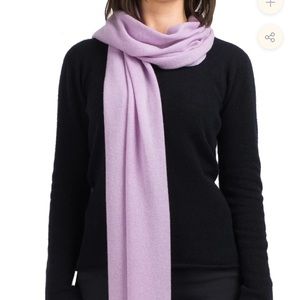 Cashmere Scarf, Made in Italy, Light Purple, NWT